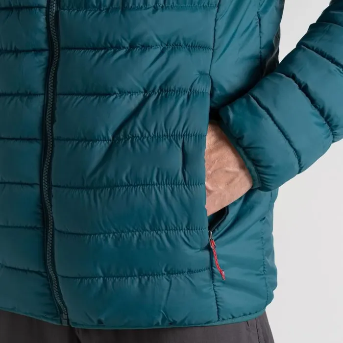 Mens Insulated Jackets Craghoppers Compresslite VIII Hooded Jacket Deep Ocean Green Mens Insulated Jackets Craghoppers Compresslite VIII Hooded Jacket Deep Ocean Green