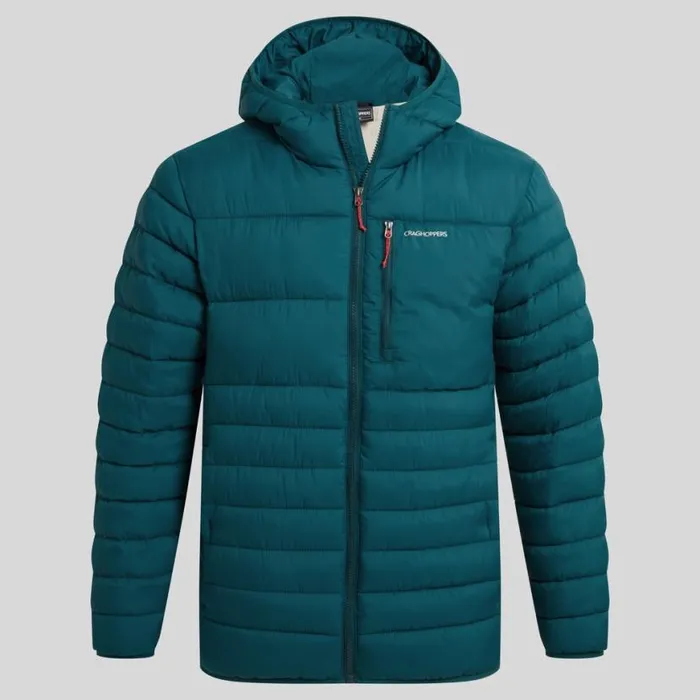 Mens Insulated Jackets Craghoppers Compresslite VIII Hooded Jacket Deep Ocean Green Mens Insulated Jackets Craghoppers Compresslite VIII Hooded Jacket Deep Ocean Green