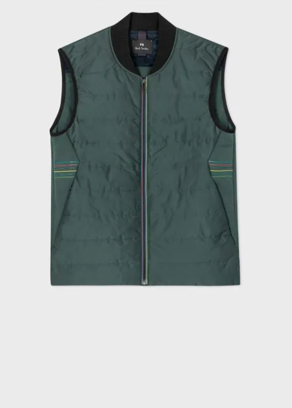 Mens Mixed Media Gilet Paul Smith Coats and Jackets