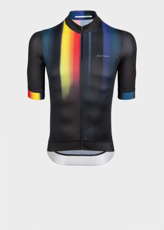 Mens Race Fit Cycling Jersey With 039Artist Stripe039 Fade Paul Smith Cycling