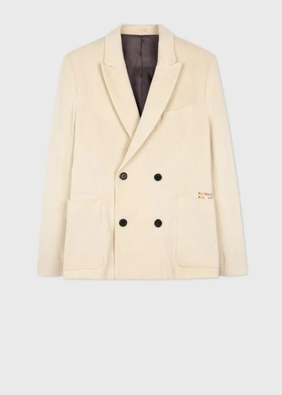 Mens Seersucker Corduroy DoubleBreasted Blazer Paul Smith Blazers
