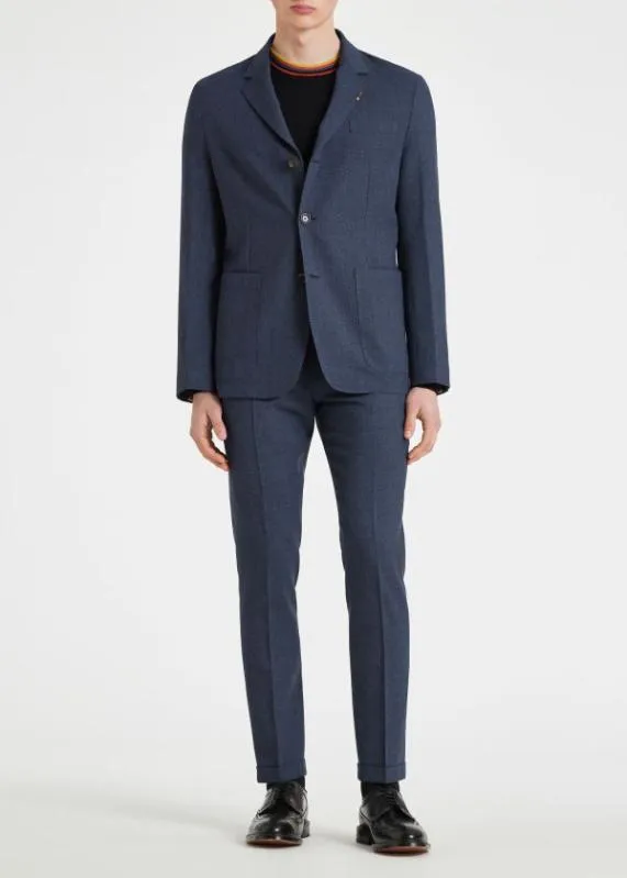 Mens Slate Blue Wool Pants Paul Smith Pants Mens Slate Blue Wool Pants Paul Smith Pants
