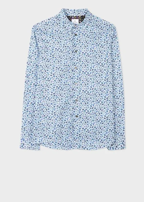 Mens SlimFit 039Foraged Foliage039 Shirt Paul Smith Shirts