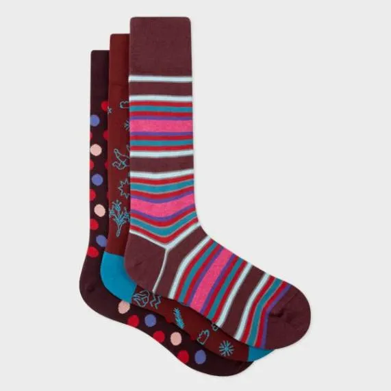 Mens Socks Three Pack Paul Smith Socks Mens Socks Three Pack Paul Smith Socks