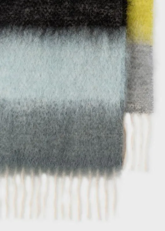 Mens Stripe MohairBlend Scarf Paul Smith Scarves Mens Stripe MohairBlend Scarf Paul Smith Scarves