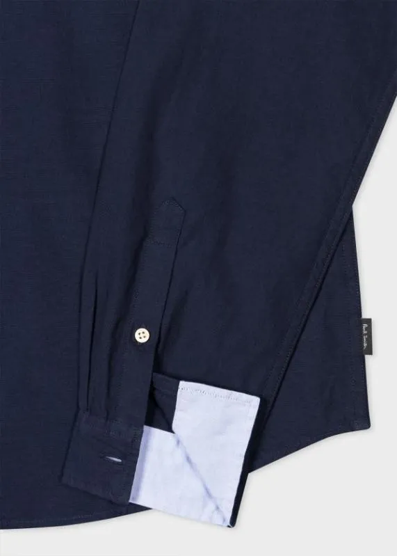 Mens TailoredFit Navy Cotton Shirt Paul Smith Shirts Mens TailoredFit Navy Cotton Shirt Paul Smith Shirts
