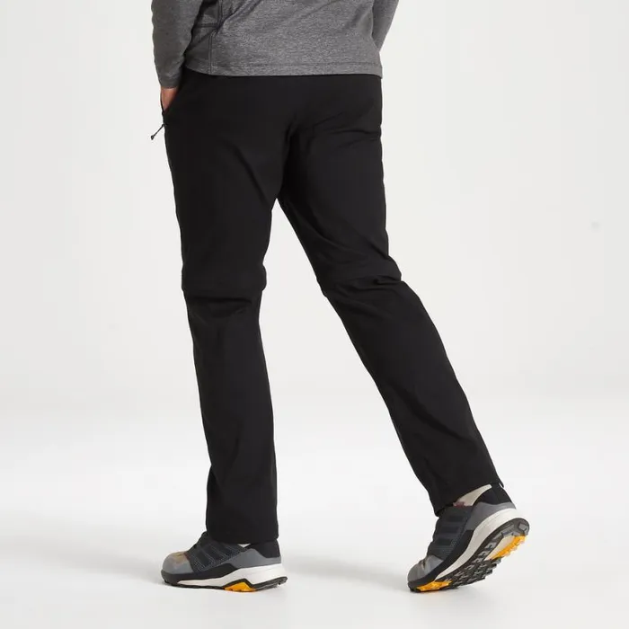 Mens Walking Trousers Craghoppers Kiwi Pro II Convertible Trousers Black Mens Walking Trousers Craghoppers Kiwi Pro II Convertible Trousers Black