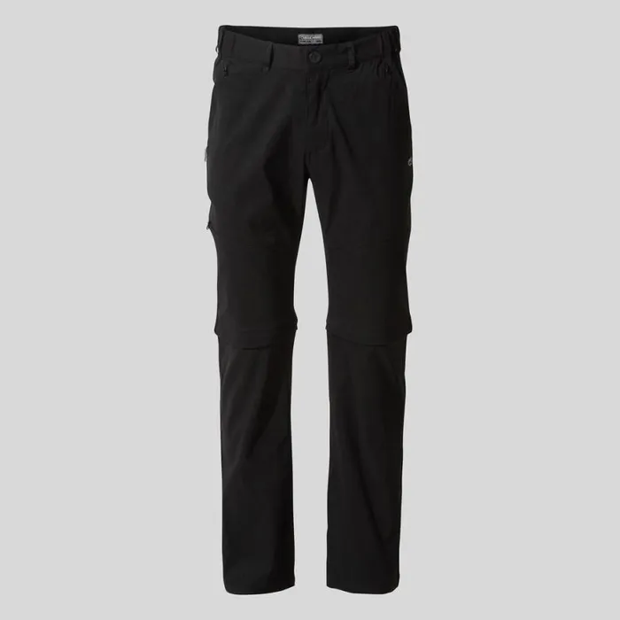 Mens Walking Trousers Craghoppers Kiwi Pro II Convertible Trousers Black Mens Walking Trousers Craghoppers Kiwi Pro II Convertible Trousers Black