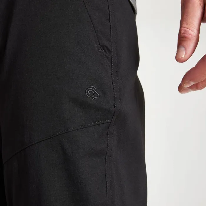 Mens Walking Trousers Craghoppers Kiwi Pro II Convertible Trousers Black Mens Walking Trousers Craghoppers Kiwi Pro II Convertible Trousers Black