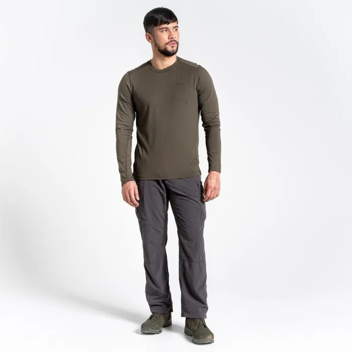 Mens Walking Trousers Craghoppers NosiLife Cargo II Trousers Black Pepper Mens Walking Trousers Craghoppers NosiLife Cargo II Trousers Black Pepper