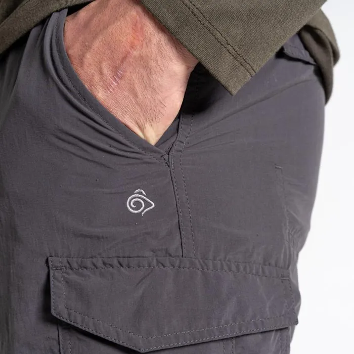Mens Walking Trousers Craghoppers NosiLife Cargo II Trousers Black Pepper Mens Walking Trousers Craghoppers NosiLife Cargo II Trousers Black Pepper