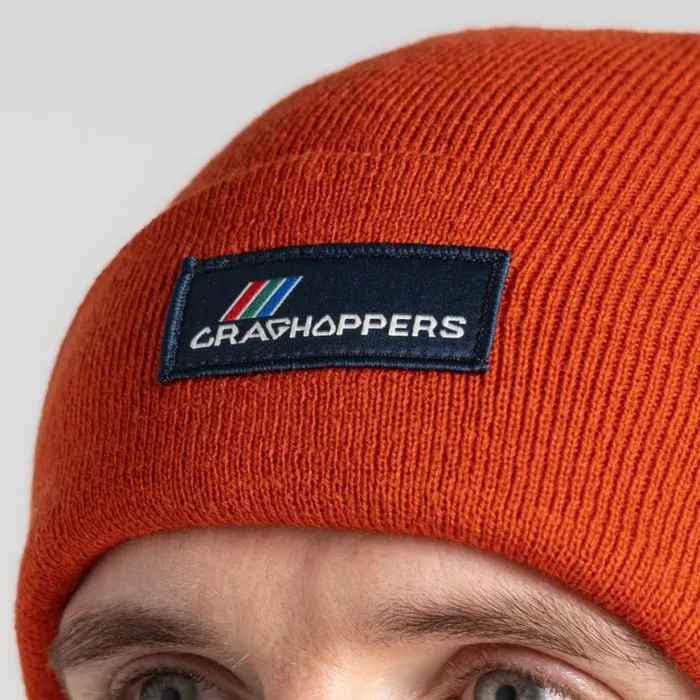 MensWomens Hats Craghoppers Archive II Beanie Carnelian Orange MensWomens Hats Craghoppers Archive II Beanie Carnelian Orange