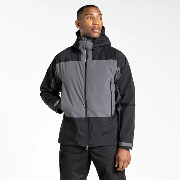 MensWomens Waterproof Jackets Craghoppers Expert Active Jacket Carbon Grey Black