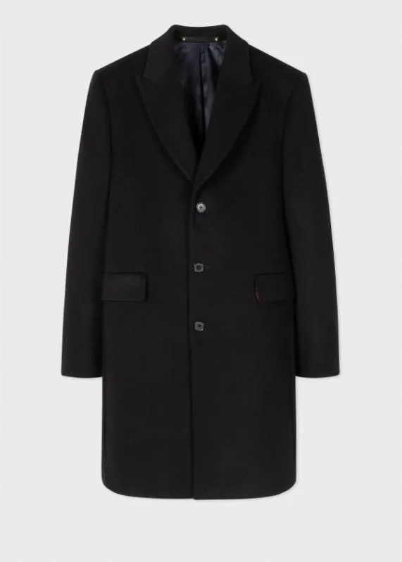 Mens WoolCashmere Epsom Coat Paul Smith Coats and Jackets