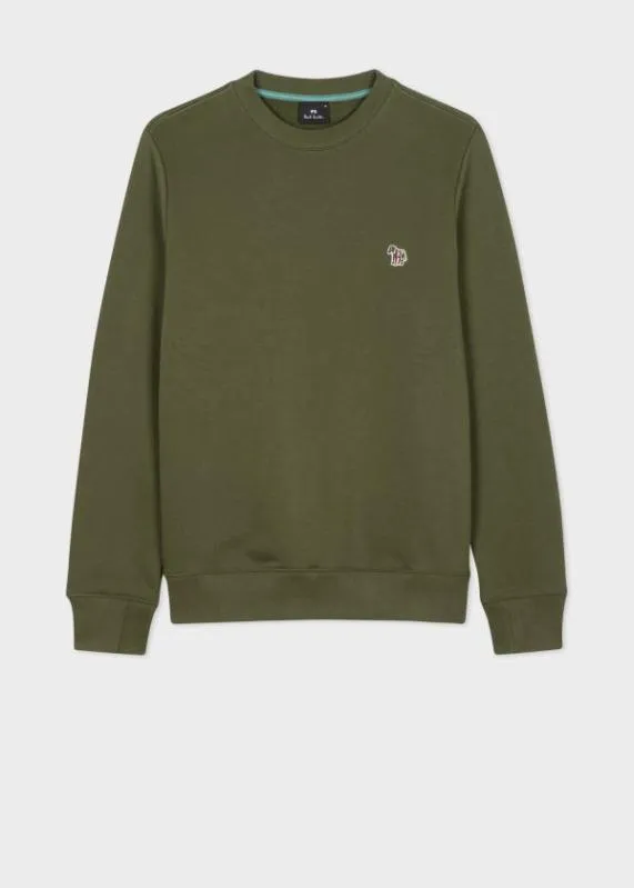 Mens Zebra Logo Cotton Sweatshirt Paul Smith Sweatshirts and Hoodies