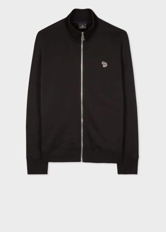 Mens Zebra Logo Zip Sweatshirt Paul Smith Sweatshirts and Hoodies