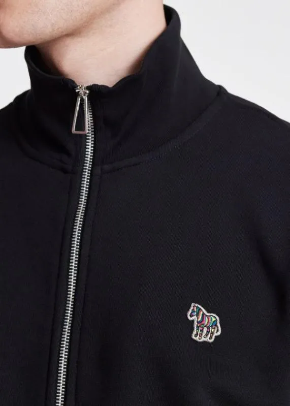 Mens Zebra Logo Zip Sweatshirt Paul Smith Sweatshirts and Hoodies