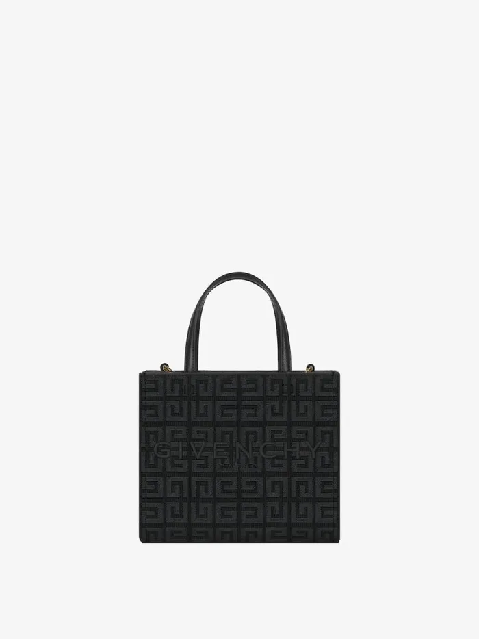 Mini GTote Shopping Bag In 4g Embroidery Black Women Givenchy Tote Bags