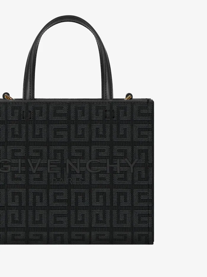 Mini GTote Shopping Bag In 4g Embroidery Black Women Givenchy Tote Bags