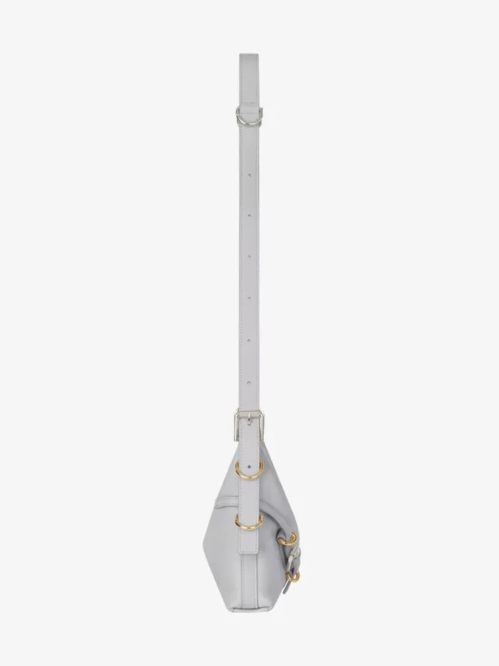Mini Voyou Bag In Leather Light Grey Women Givenchy Crossbody Bags