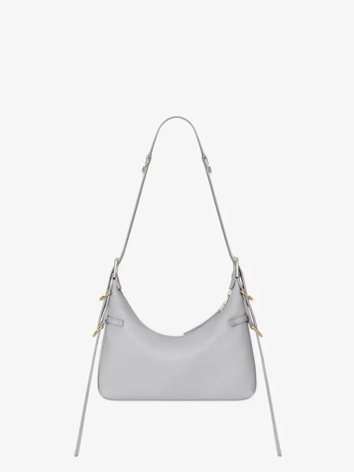 Mini Voyou Bag In Leather Light Grey Women Givenchy Crossbody Bags