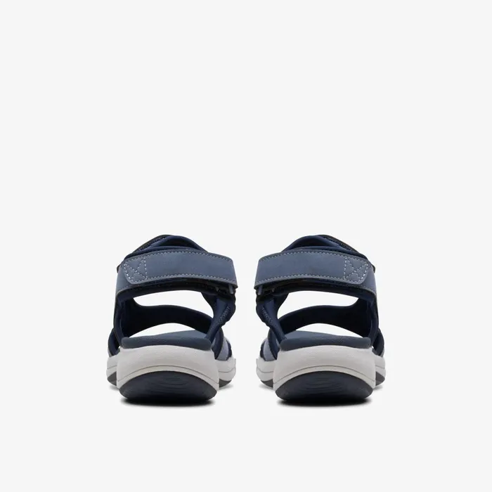 Mira Bay Denim Blue Women Clarks Sandals and Flip Flops