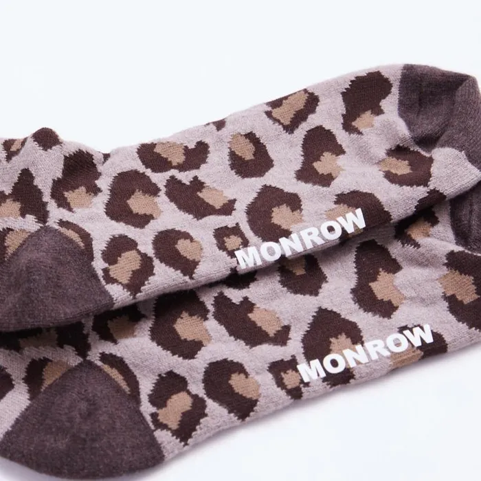 MONROW Accessories Leopard Calf Socks 8211 Women MONROW Accessories Leopard Calf Socks 8211 Women