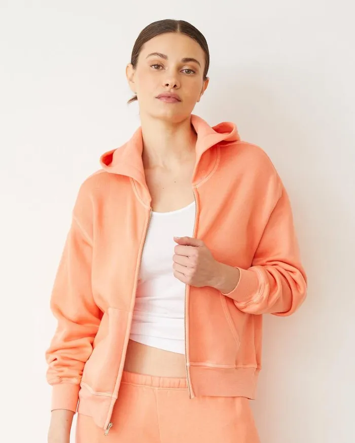 MONROW ZipUp Hoodies Teddy Fleece Relaxed Zip Up Hoody 8211 Women MONROW ZipUp Hoodies Teddy Fleece Relaxed Zip Up Hoody 8211 Women