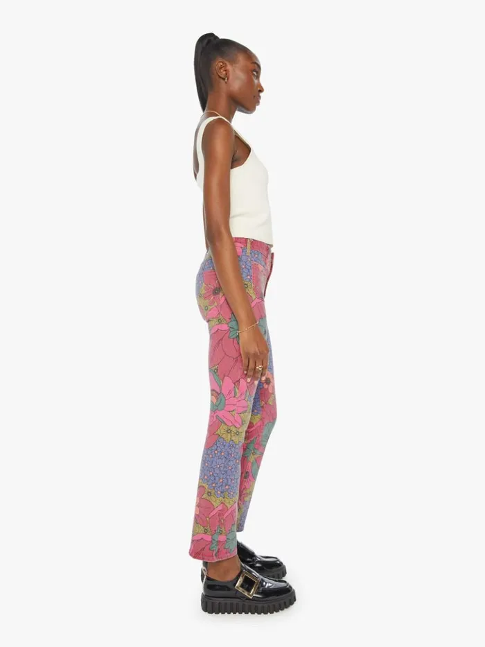 Mother Denim Bootcut The Patch Pocket Insider Flood Psychic Floral 8211 Women Mother Denim Bootcut The Patch Pocket Insider Flood Psychic Floral 8211 Women
