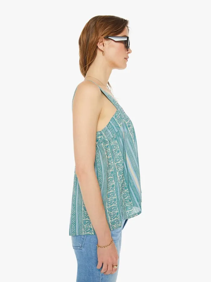 Mother Denim Jasmine Top Paisley Stripe Pool 8211 Women Mother Denim Jasmine Top Paisley Stripe Pool 8211 Women