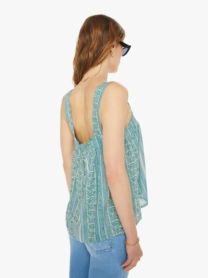 Mother Denim Jasmine Top Paisley Stripe Pool 8211 Women Mother Denim Jasmine Top Paisley Stripe Pool 8211 Women