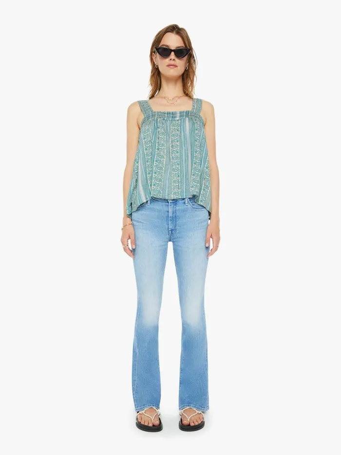 Mother Denim Jasmine Top Paisley Stripe Pool 8211 Women Mother Denim Jasmine Top Paisley Stripe Pool 8211 Women