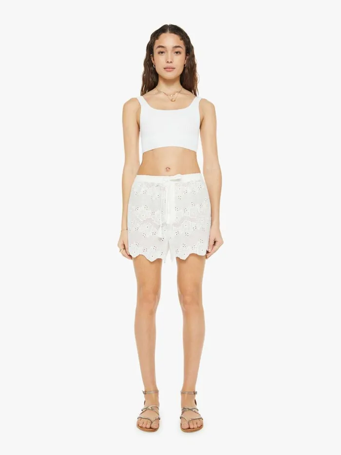 Mother Denim Jasper Short Geranium Milk 8211 Women