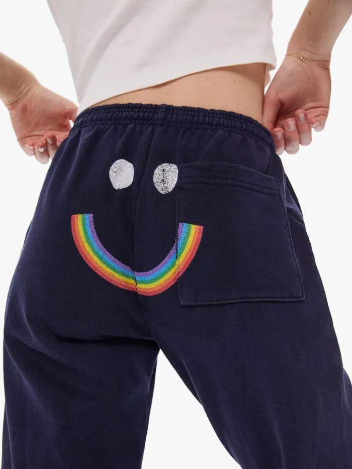 Mother Denim Rainbow Management Sweatpants Navy 8211 Women
