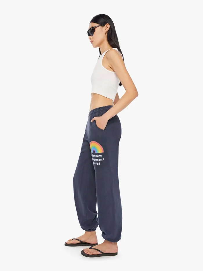 Mother Denim Rainbow Management Sweatpants Navy 8211 Women