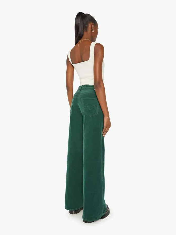 Mother Denim Relaxed The Ditcher Roller Zip Sneak Dark Green 8211 Women