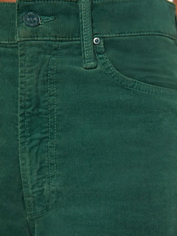 Mother Denim Relaxed The Ditcher Roller Zip Sneak Dark Green 8211 Women
