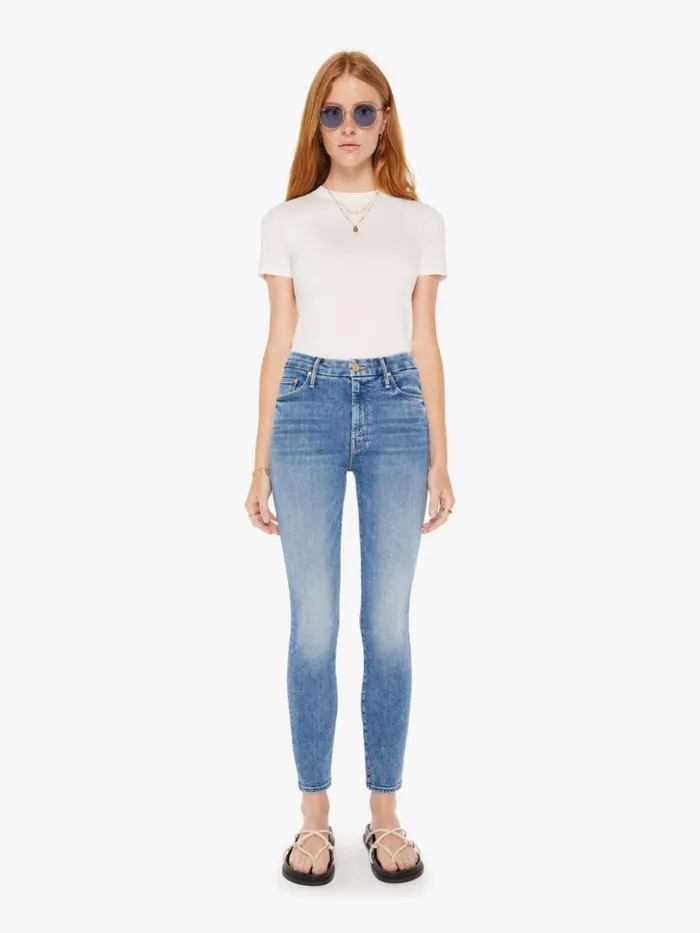Mother Denim Skinny High Waisted Looker Ankle Wash On The Road 8211 Women