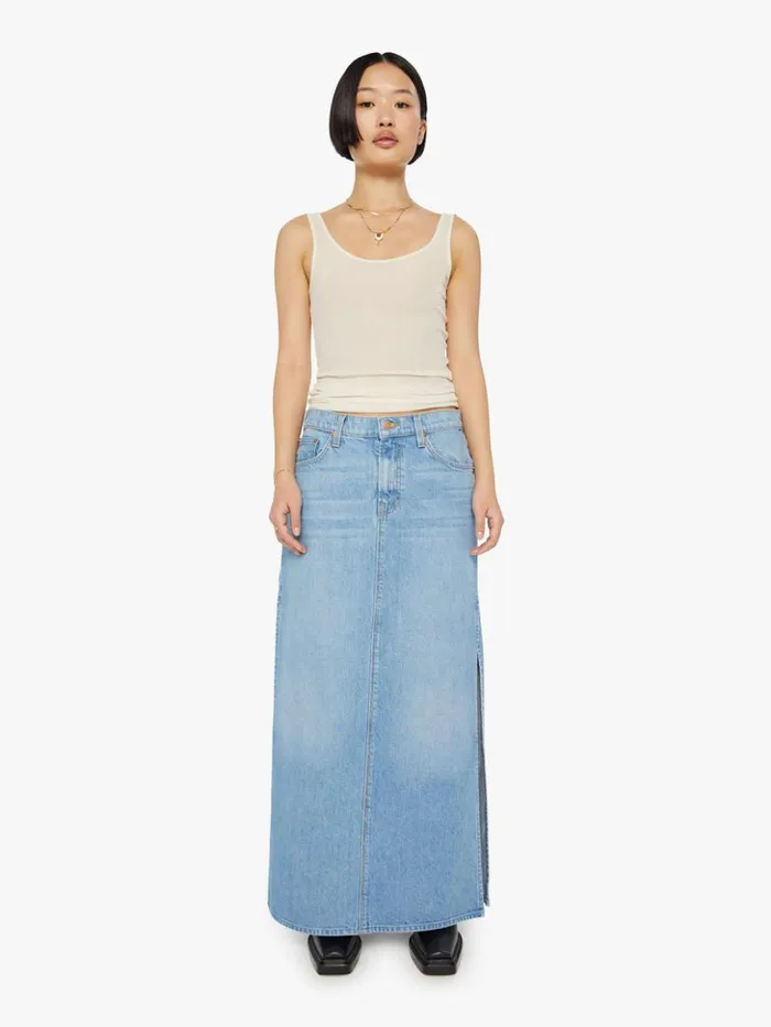 Mother Denim Skirts Petites The Lil039 Fun Dip Slice Maxi Skirt Wash Nothing Else Like It 8211 Women