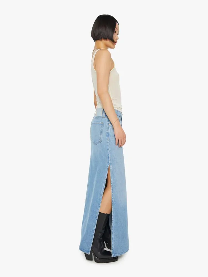 Mother Denim Skirts Petites The Lil039 Fun Dip Slice Maxi Skirt Wash Nothing Else Like It 8211 Women