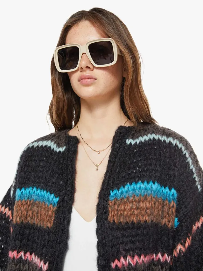Mother Denim Stripes Galore Bomber Cardigan Chocolate 8211 Women Mother Denim Stripes Galore Bomber Cardigan Chocolate 8211 Women