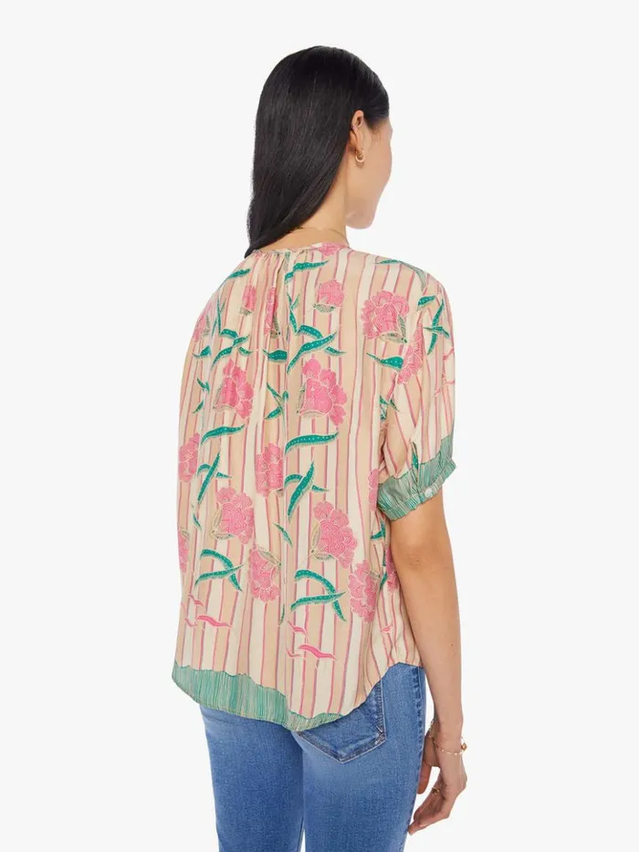 Mother Denim Violet Top Chamomile Rose 8211 Women