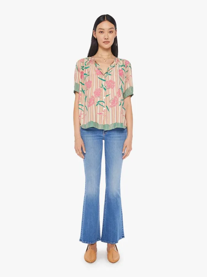 Mother Denim Violet Top Chamomile Rose 8211 Women