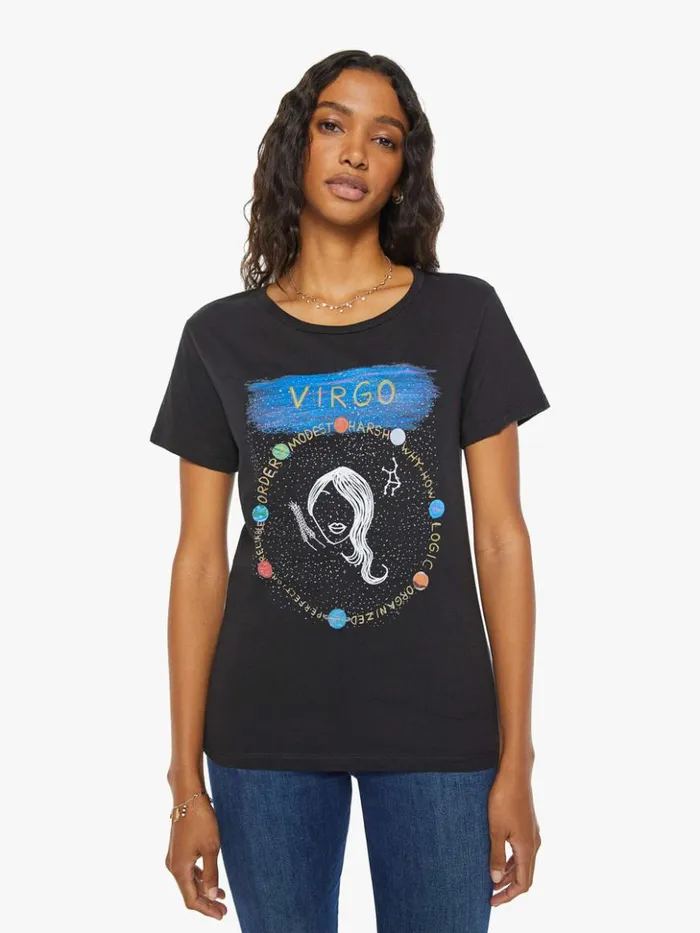 Mother Denim Virgo Zodiac Tee Black 8211 Women
