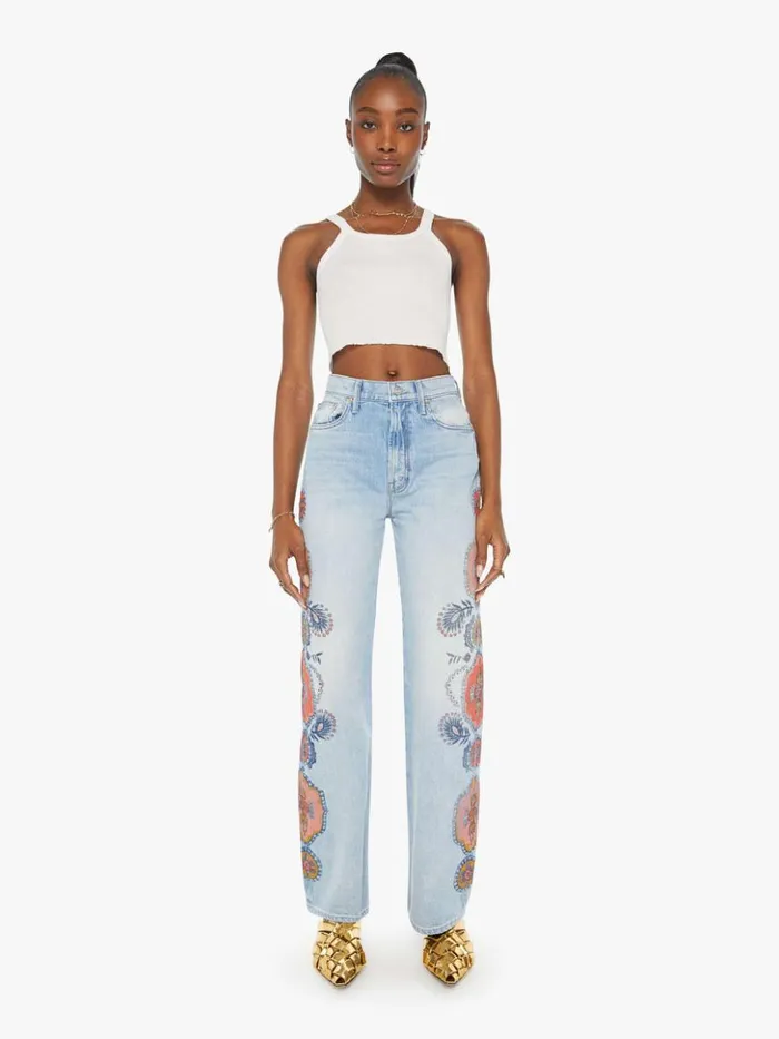 Mother Denim Wide Leg The Maven Sneak Wash Side To Side 8211 Women