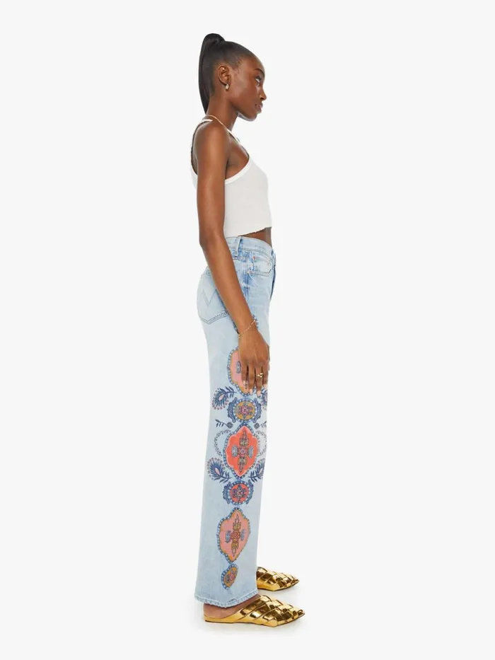 Mother Denim Wide Leg The Maven Sneak Wash Side To Side 8211 Women