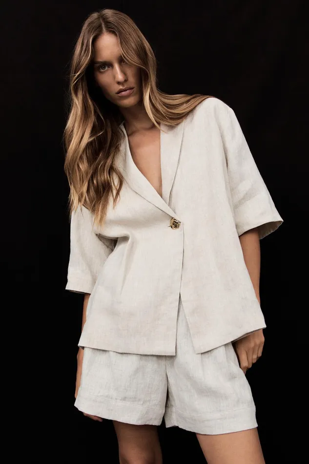 NALA NATURAL LINEN RESORT SHIRT Women DISSH Shirts