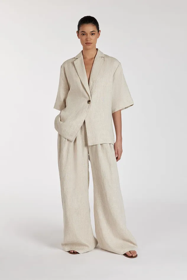 NALA NATURAL LINEN RESORT SHIRT Women DISSH Shirts