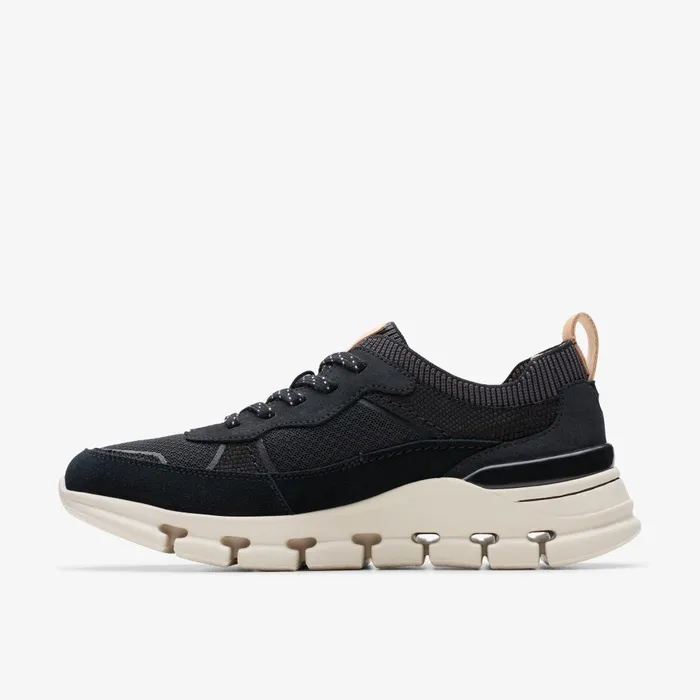 Nature X Cove Black Combination Women Clarks Sneakers