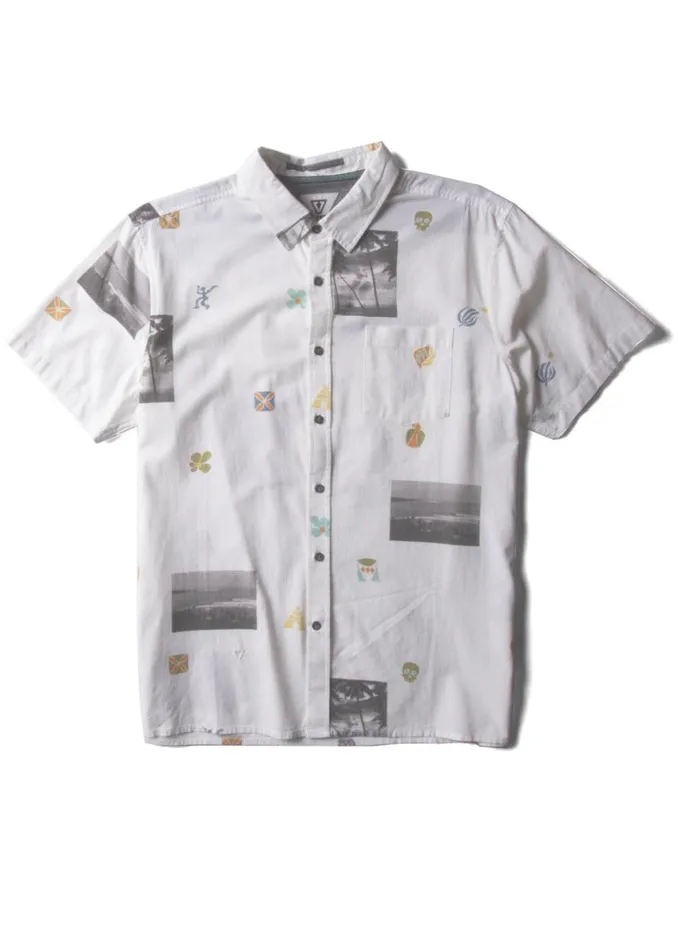 Neu Wave Eco Ss Shirt Bone Men Vissla Shirts and Flannels